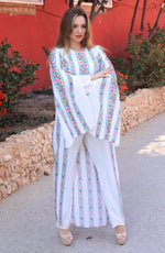 Load image into Gallery viewer, Embroidery Modern Full Cover overall skirt Jumpsuit
