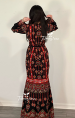 Charger l&#39;image dans la galerie, Beautiful Stone Mermaid long maxi thoub dress
