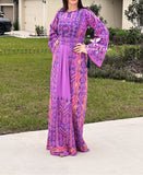 The Lavender Astonishing Palstainen Embroidery Traditional Long Thoub