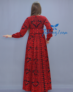 Load image into Gallery viewer, Long Sleeve Bridal Fully Stitching Stone Fully Embroidery Thobe
