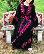 Load image into Gallery viewer, Made in Dubai Beautiful Set Embroidery Caftan Abaya
