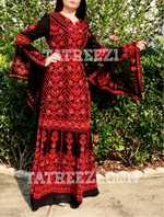 Load image into Gallery viewer, The Perfection Embroidery Long Thoub Dress
