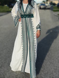 Luxury Embroidery caftan abaya 2 Pieces