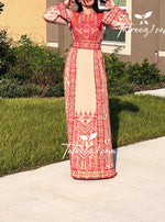 Load image into Gallery viewer, Gorgeous Palestinian Embroidery Traditional Long Thoub
