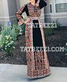 Astonishing Traditional Kashmir Embroidered Palestinian Fellahi Thobe