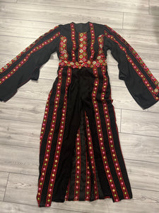 Embroidery Modern Full Cover overall skirt Jumpsuit