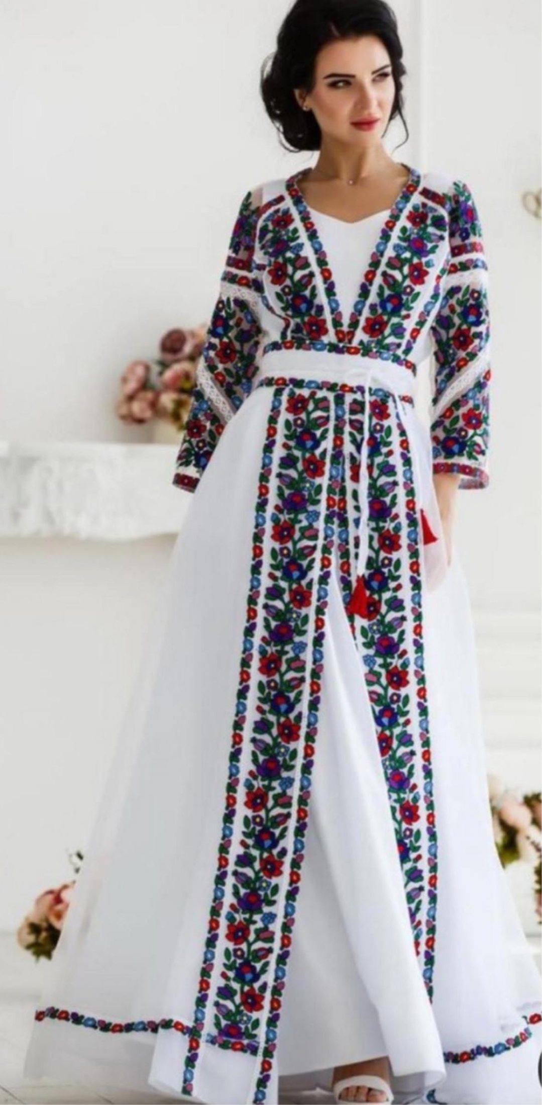 Abaya made in dubai Set Embroidery Caftan Abaya