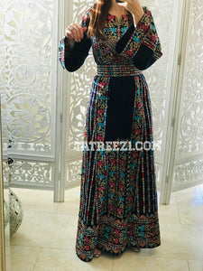 Stunning Modern Blue Embroidery Thoub