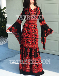 The Perfection Embroidery Long Thoub Dress