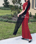 Load image into Gallery viewer, Stunning Red Carpet One Shoulder Fully Embroidery Long Dress
