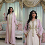 Charger l&#39;image dans la galerie, 2 pieces caftans Moroccan With Gold Emberoidery
