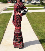 Charger l&#39;image dans la galerie, Beautiful Stone Mermaid long maxi thoub dress
