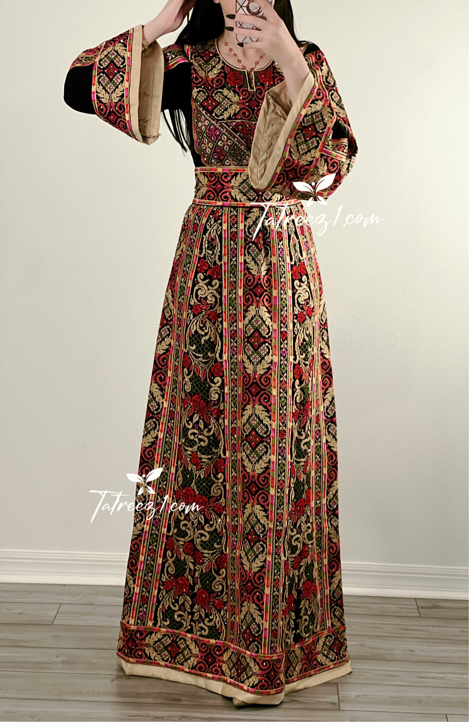 Princess Elegant Fully Embroidery Thoub