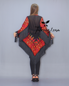 New Collections Embroidery Dip Hem Top