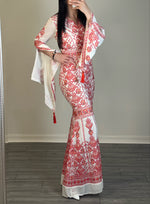 Charger l&#39;image dans la galerie, Miss Princess With Red Embroidery Long Thoub Dress
