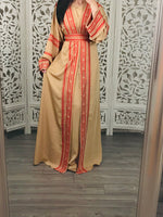 Load image into Gallery viewer, Beautiful Set Embroidery Caftan Abaya
