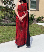 Load image into Gallery viewer, Stunning Red Carpet One Shoulder Fully Embroidery Long Dress
