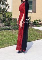 Load image into Gallery viewer, Stunning Red Carpet One Shoulder Fully Embroidery Long Dress
