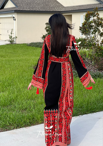 Traditional Kashmir Embroidered Palestinian Fellahi Thobe