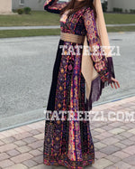Charger l&#39;image dans la galerie, 2022 Malacca Purple Silk Velvet Stone Embroidery Thobe
