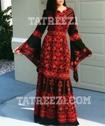 Load image into Gallery viewer, The Perfection Embroidery Long Thoub Dress
