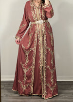 Load image into Gallery viewer, Elegant Selection 2 pieces Moroccan Handmade stone caftan
