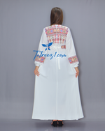 Load image into Gallery viewer, Colorful Simple Modest Embroidered Long Dress
