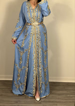 Load image into Gallery viewer, Elegant Selection 2 pieces Moroccan Handmade stone caftan
