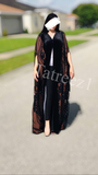 Beige Luxury Wild  Velvet Embellished Cape