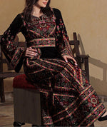 Load image into Gallery viewer, The Luxury Embroidery Elegant Velvet Palestinian Thoub
