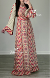 Beige Princess Elegant Fully Embroidery Thoub