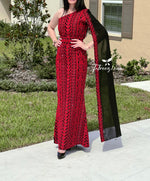 Load image into Gallery viewer, Stunning Red Carpet One Shoulder Fully Embroidery Long Dress
