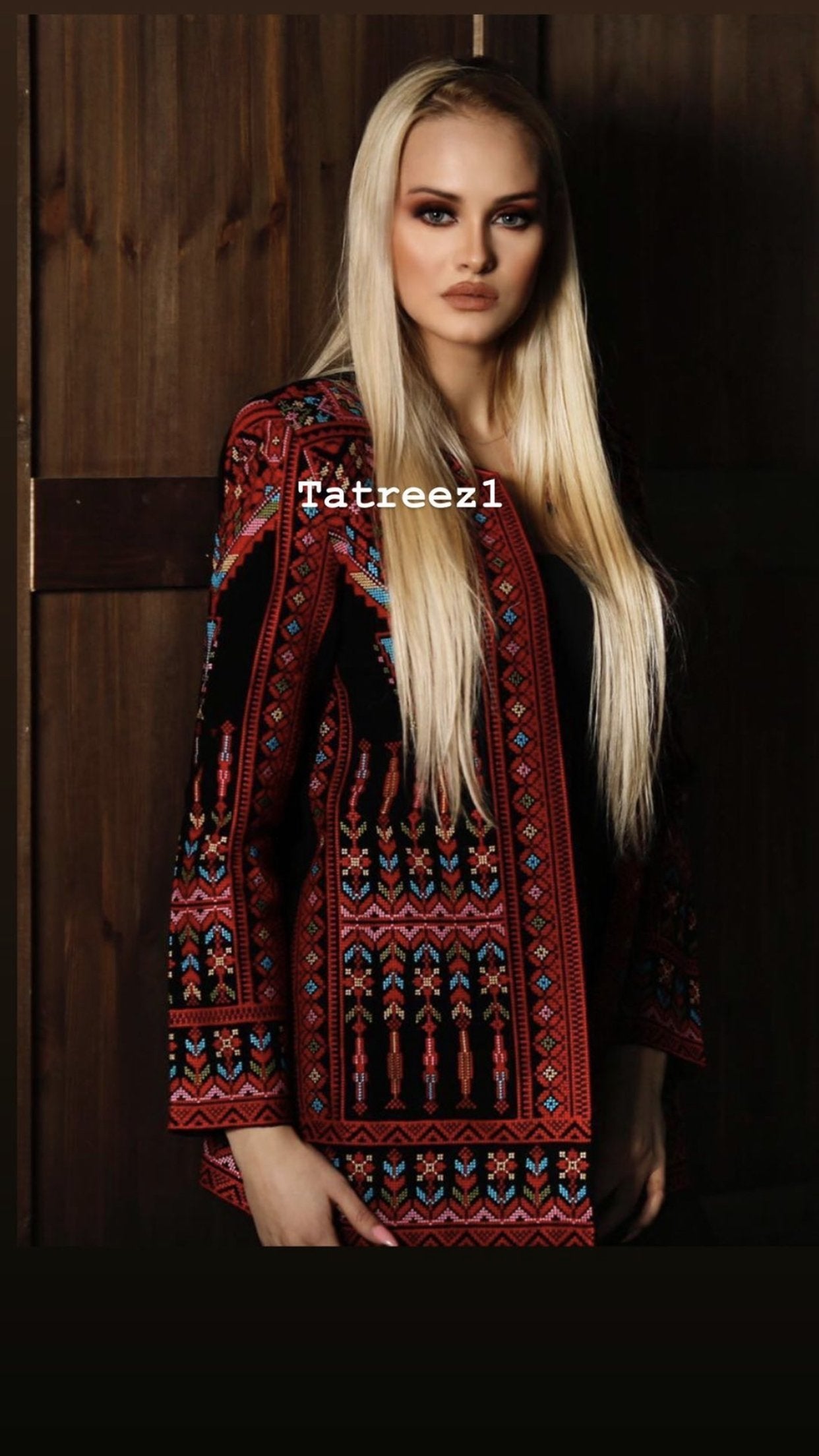 Jacket Embroidery thoub jacket Tatreez - Tatreez1