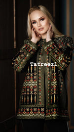 Load image into Gallery viewer, Jacket Embroidery thoub jacket Tatreez - Tatreez1
