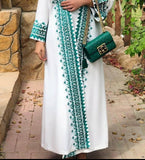 Luxury Embroidery caftan abaya 2 Pieces - Tatreez1
