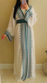Load image into Gallery viewer, Luxury Embroidery caftan abaya 2 Pieces - Tatreez1
