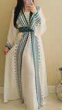 Luxury Embroidery caftan abaya 2 Pieces - Tatreez1