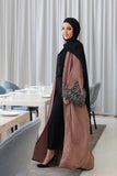 Preorder dubai lace pearl abaya - Tatreez1